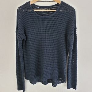 Volcom Navy Blue/Black Long Sleeve Knit Sweater
